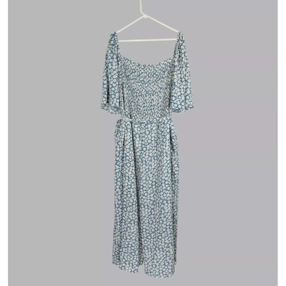 BALTIC BORN KENDALL FLORAL PRINT BLUE JUMPSUIT - Picture 5 of 8